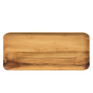 Bricka 32,5x14x2cm Teak Raw