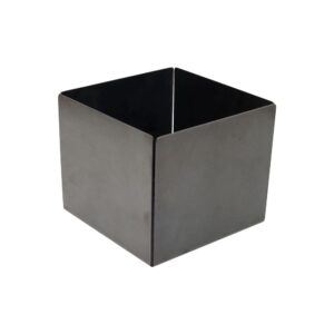 Plåtlåda svart 11,6x11,6 H:10cm Living black Tex-Mex