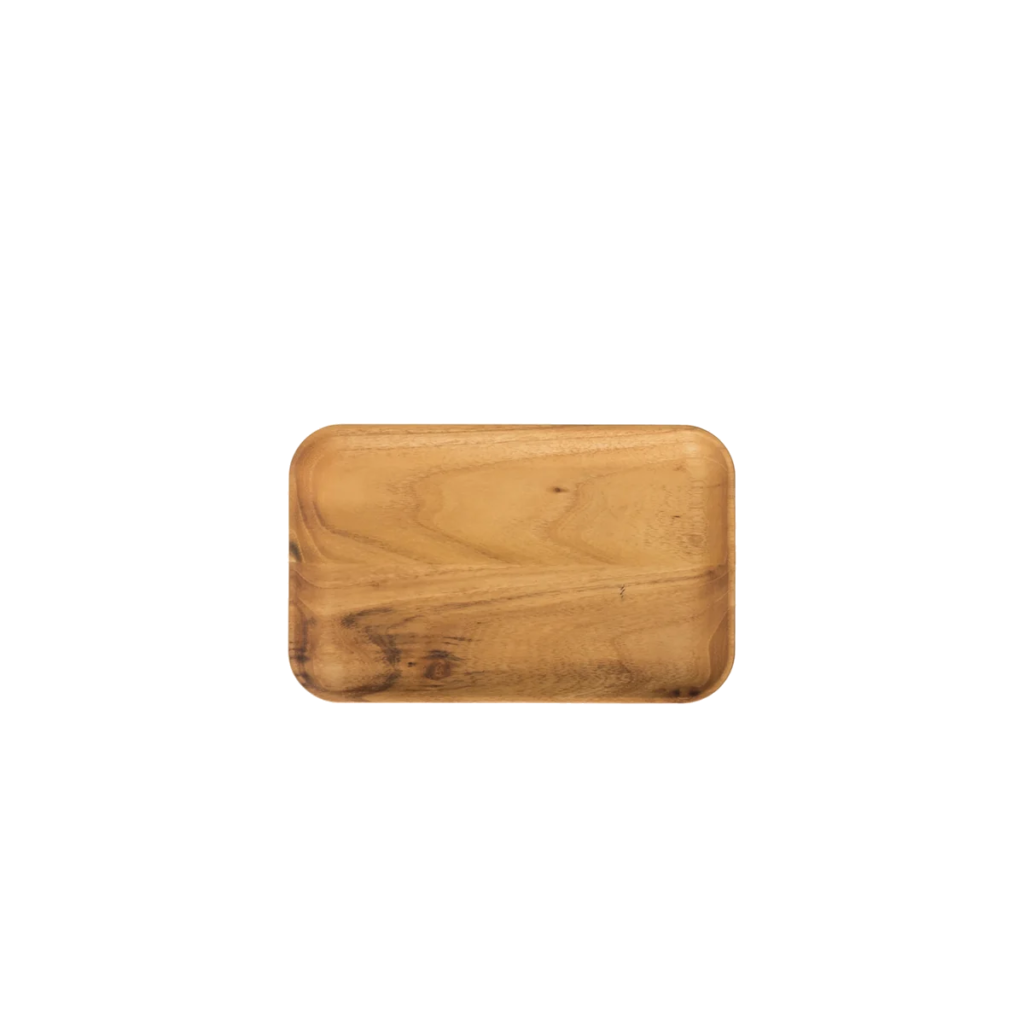 Bricka 24x15x2cm Teak Raw