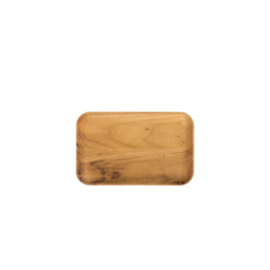 Bricka 24x15x2cm Teak Raw