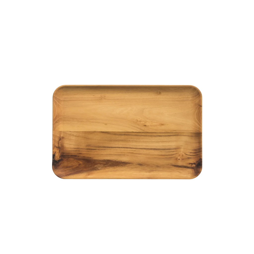 Bricka 32x20x2cm Teak Raw