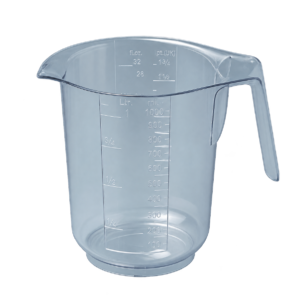 Måttkanna plast 1 lit.graderad