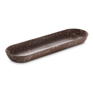 Fat ovalt 530x160x55mm Natur/Brun Luups